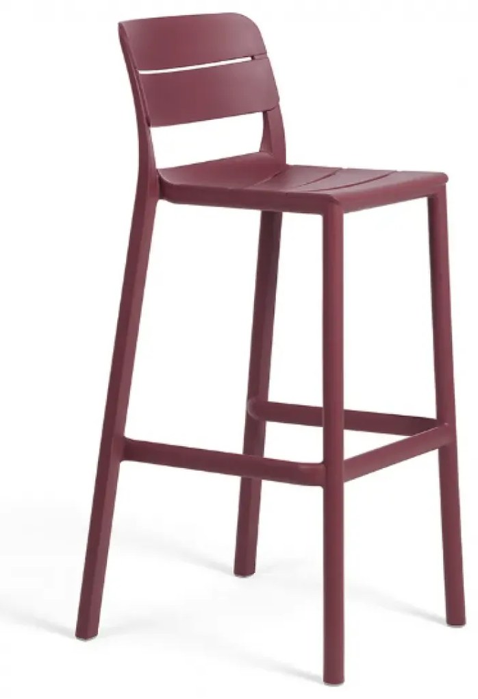 CASSIA STOOL záhradná barová stolička borgogna