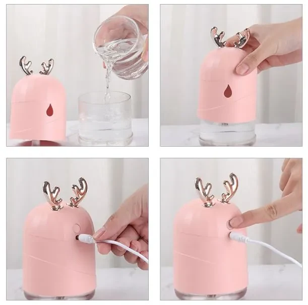 Bestent Aróma difuzér LED USB 200ml Deer White