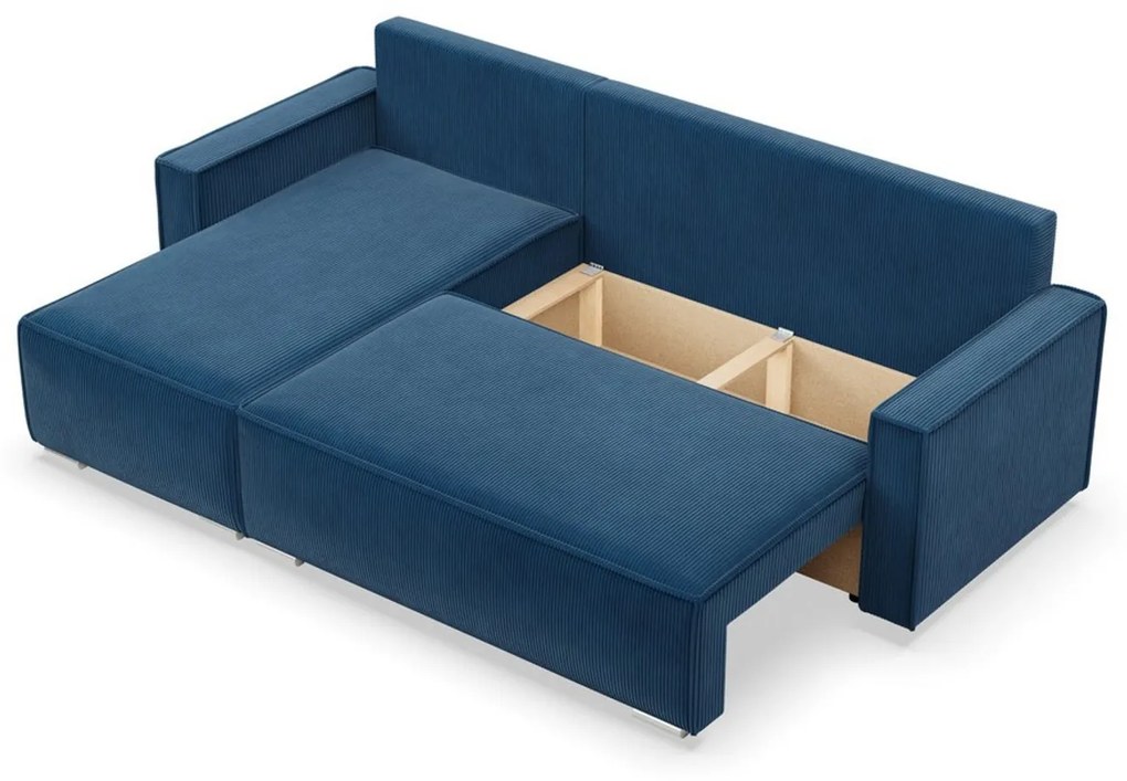 Rohová rozkladacia sedacia súprava LUCCA Modrá