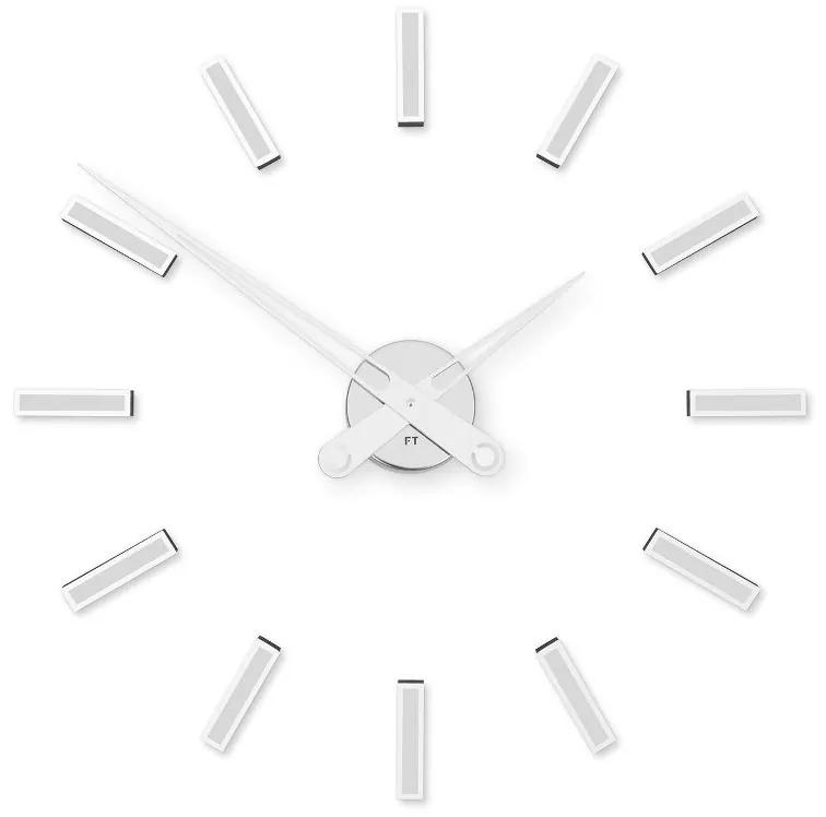 Dizajnové nalepovacie hodiny Future Time Modular white 60cm