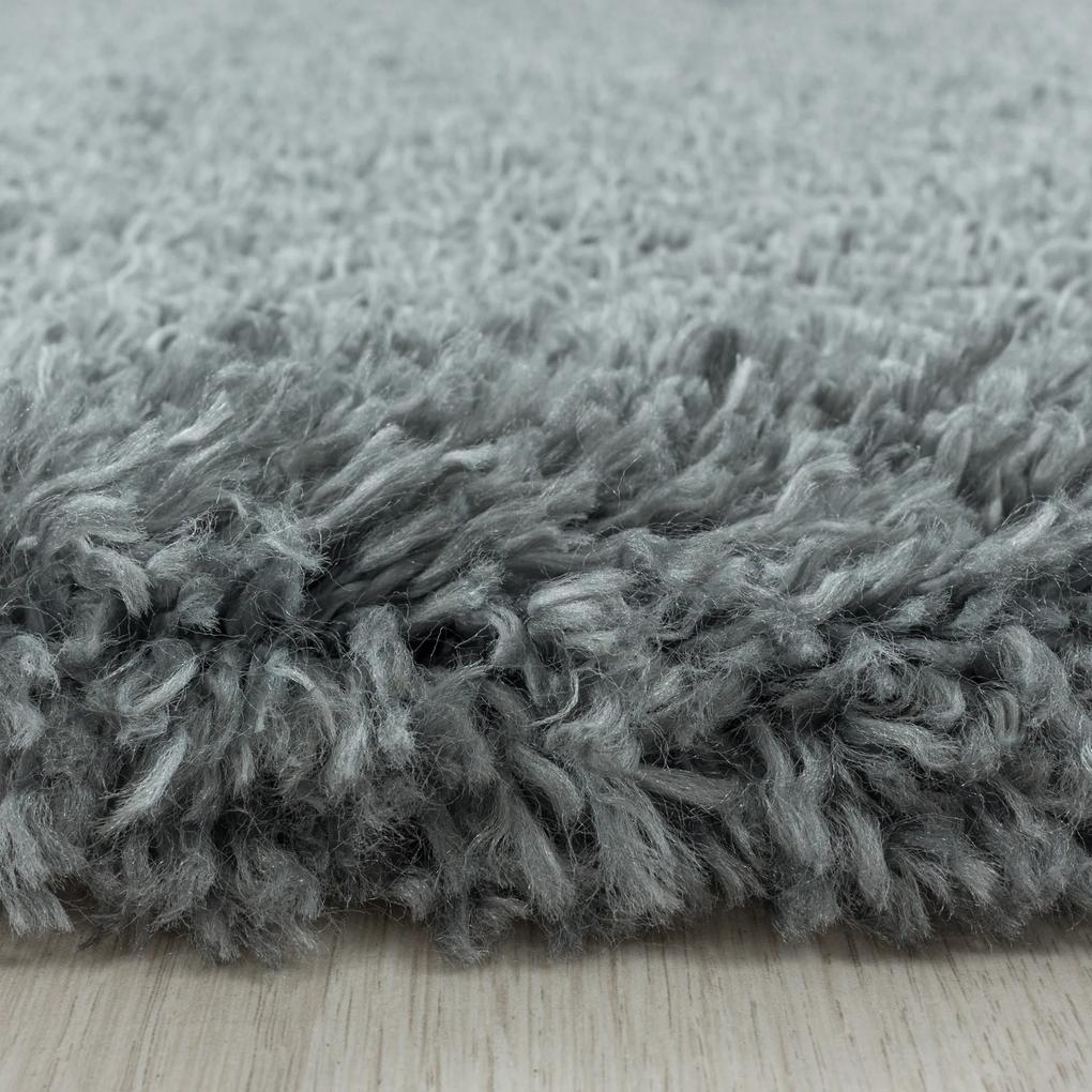 Ayyildiz Kusový koberec FLUFFY 3500, Svetlá Sivá Rozmer koberca: 60 x 110 cm