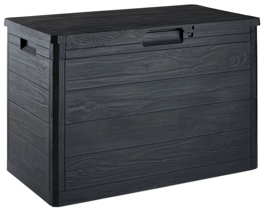 Antracitový záhradný úložný box Woodys – Toomax