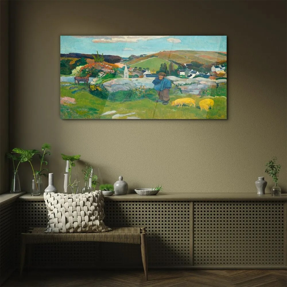 Sklenený obraz Swineherd gauguin