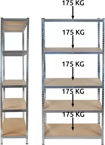 Policový regál 180x90x40 cm