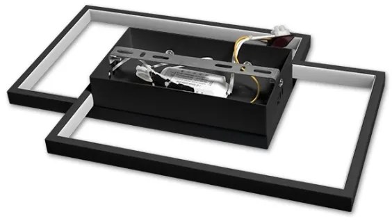 LED stmievateľné stropné svietidlo 45W/230V 3000-6500K čierne + diaľkový ovládač