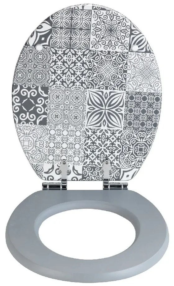 WC sedadlo z drevovláknitej dosky Wenko Portugal, 44 × 37,5 cm