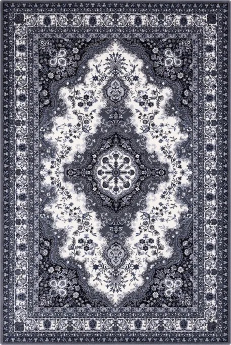 Koberec Agnella Isfahan Almas sivý