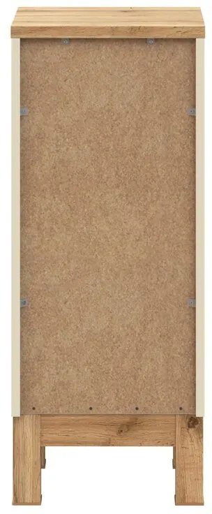 Koupelnová skříňka Bali s deskou 35 cm kašmírová/dub wotan