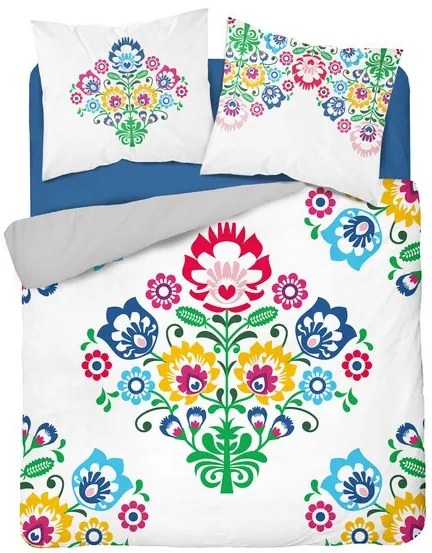 Bavlnené posteľné obliečky s ľudovým motívom