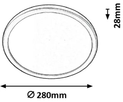 Rabalux 3358 - LED kúpeľňové stropné svietidlo LAMBERT LED/15W/230V IP44