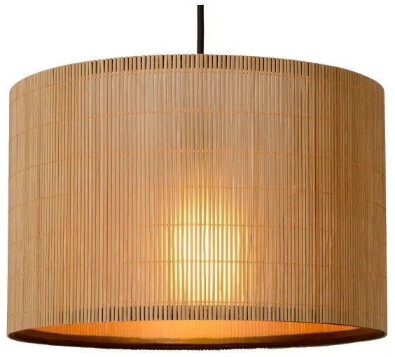 Lucide 03429/03/30 - Luster na lanku MAGIUS 3xE27/40W/230V bambus