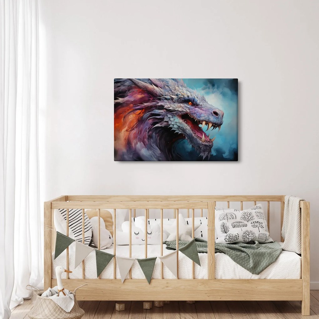 Obraz - Ilustrácia draka (90x60 cm)