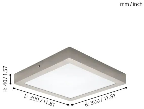 Eglo 32446 - LED stropné svietidlo FUEVA 1 LED/24W/230V