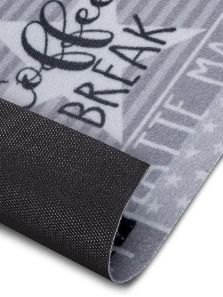 Hanse Home, Koberec behúň Cook & Clean 105723 Grey Black White, 50x150, šedá, kuchyňa