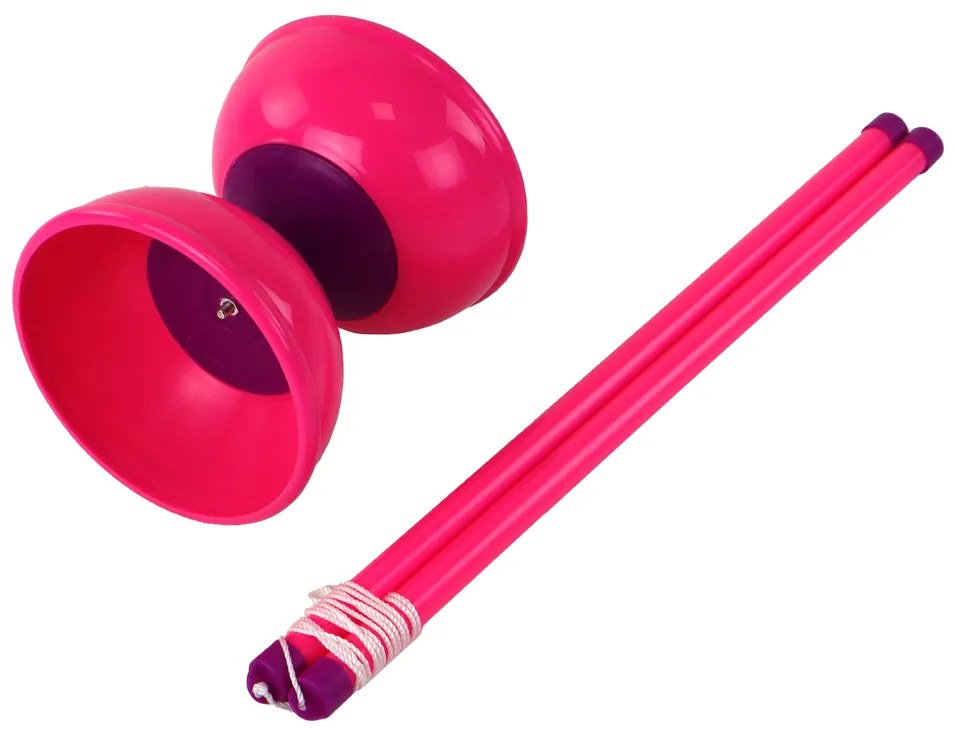 LEAN TOYS Jojo Diabolo – ružová 13,5x11,5 cm