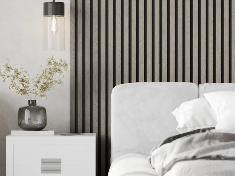 Mexen Lam-B, akustické stenové lamely 275 × 30 cm, HDF doska 4 mm, technická dyha, dub popolavý, S100-275307-3015-005