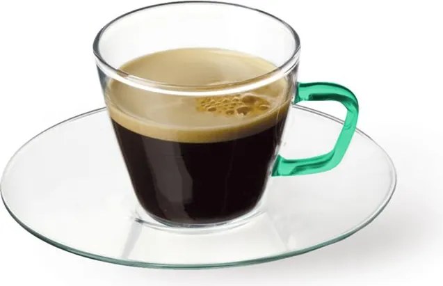 SIMAX PRESSO COLOUR POHÁR S PODŠÁLKOU 80ML SADA 4KS