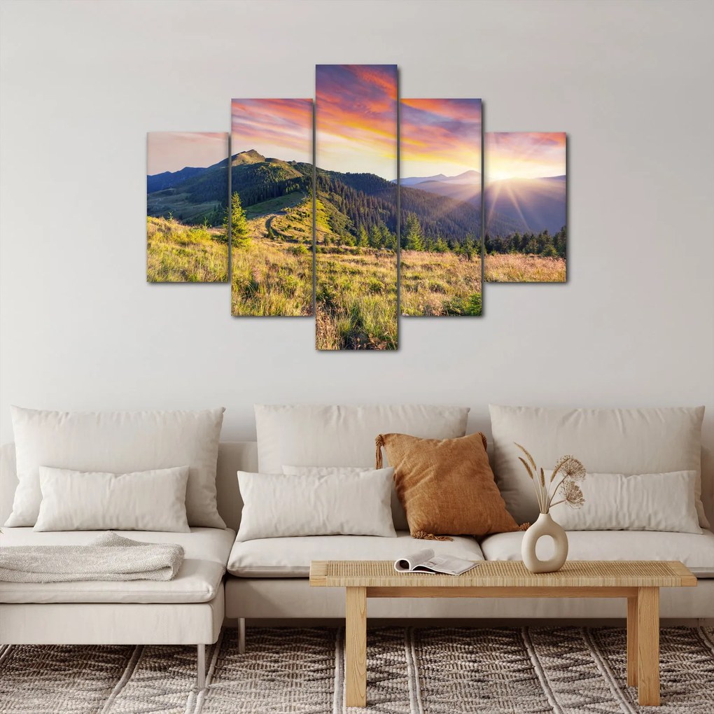 Obraz - Lesná krajina (150x105 cm)