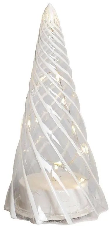 SIRIUS LED světelný stromek, skleněný,  23,5 cm, čirý