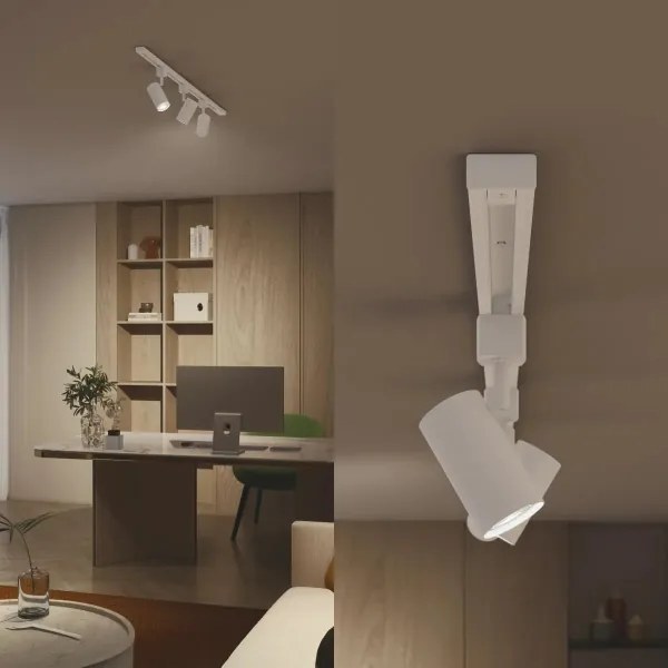 Philips-LED stmievateľné bodové svietidlo do lištového systému EASYLINK HUE 3xGU10/4,7 W/230 V 1 m biela
