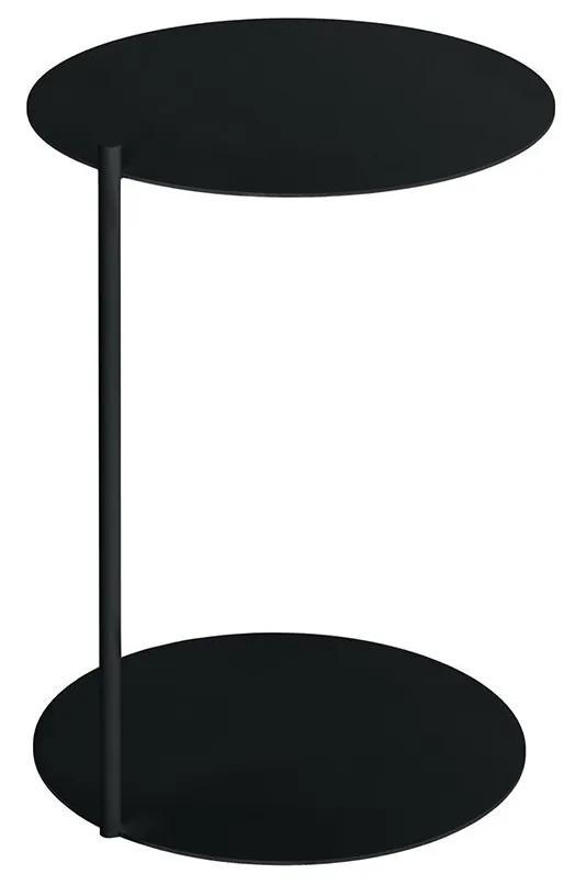Čierny odkladací stolík Ande 40 × 40 × 55 cm