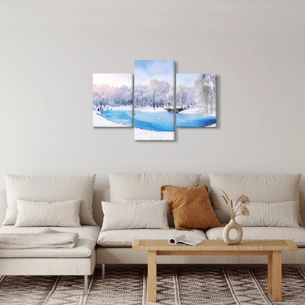 Obraz - Ľadové jazero (90x60 cm)