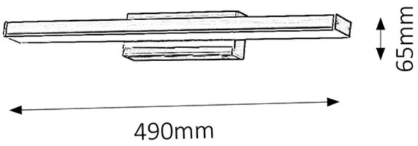 Rabalux 5897 - LED Kúpeľňové nástenné svietidlo JOHN 1xLED/12W/230V