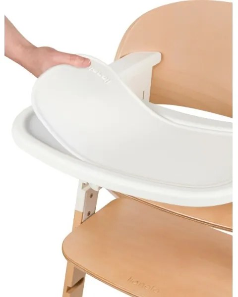 Lionelo - Detská jedálenská stolička 3v1 MEGAN White Wood