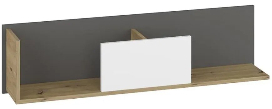 Polička 120 Fini 10 dub artisan/biela/antracit
