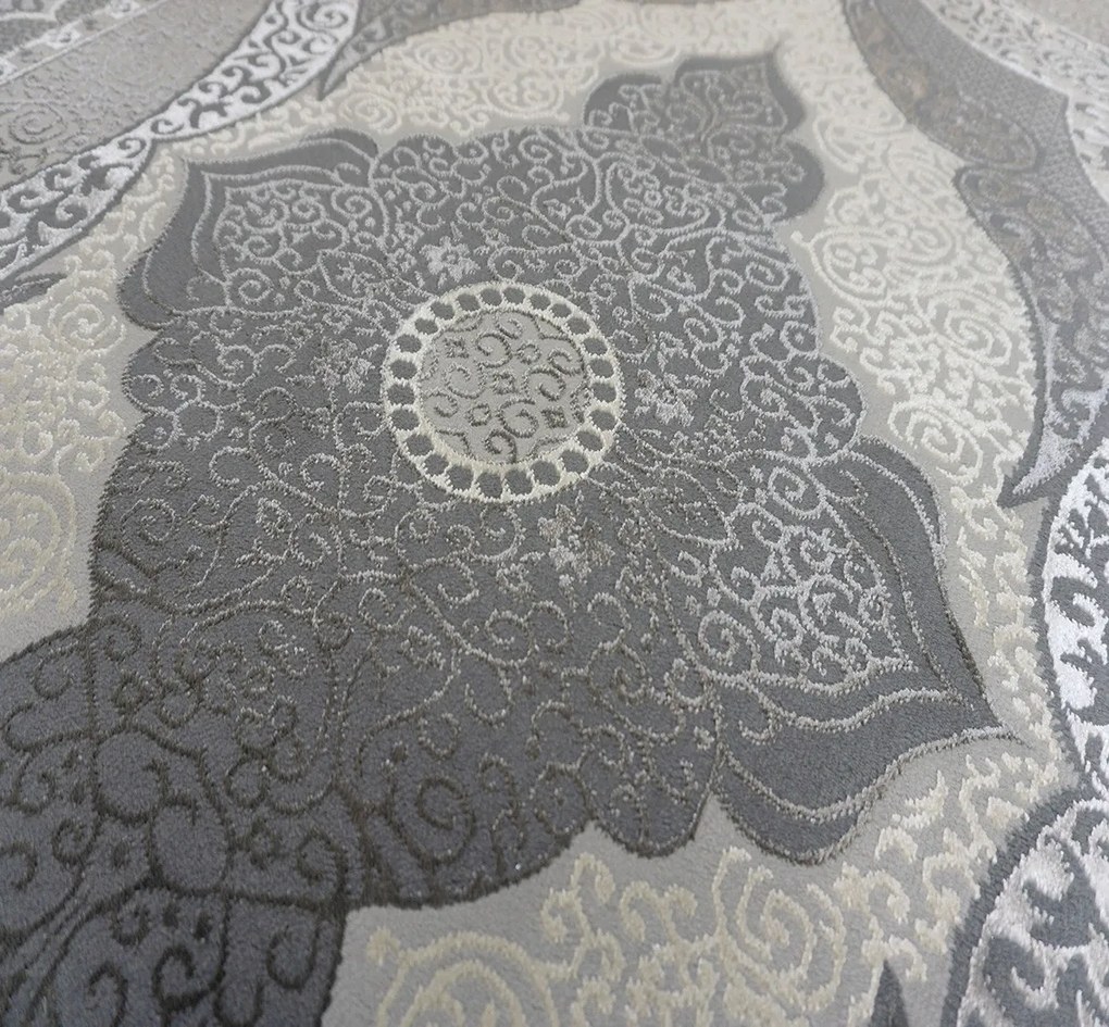 BE Koberec Allianz 6302 GREY – sivý obdĺžnikový Rozmer: 80x150 cm