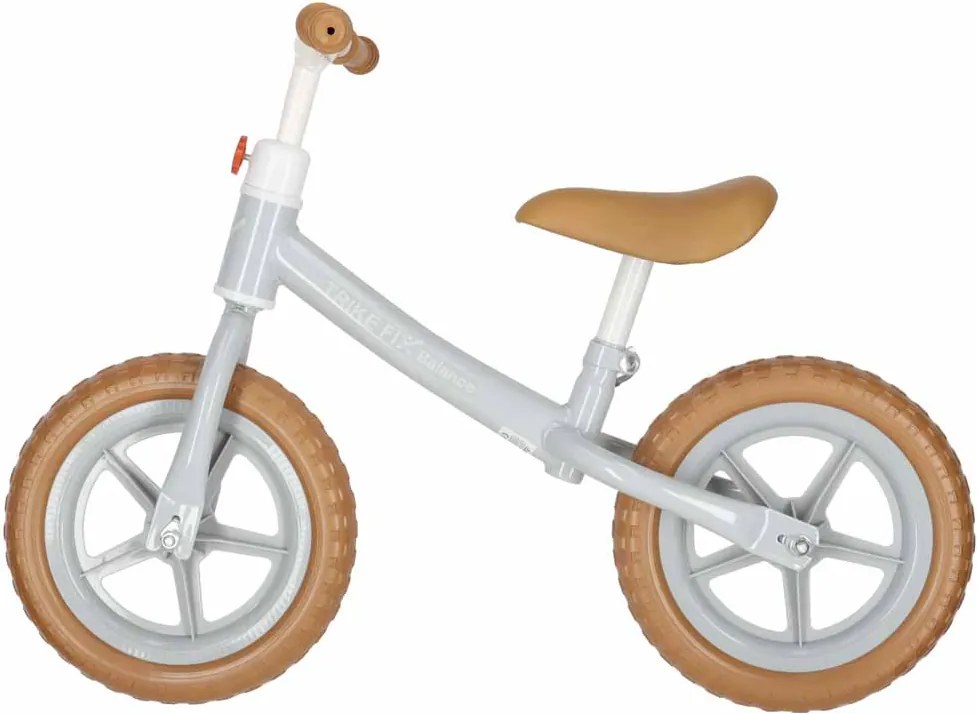 KIK Trike Fix Balance odrážadlo s košíkom, hnedé