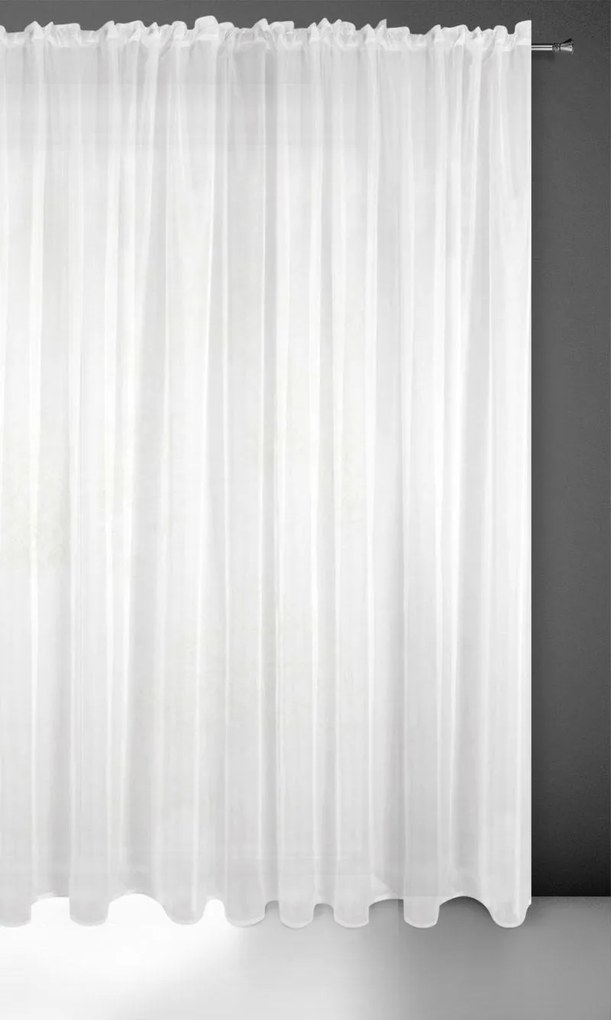 Biela záclona LUCY na páske 300 x 270 cm
