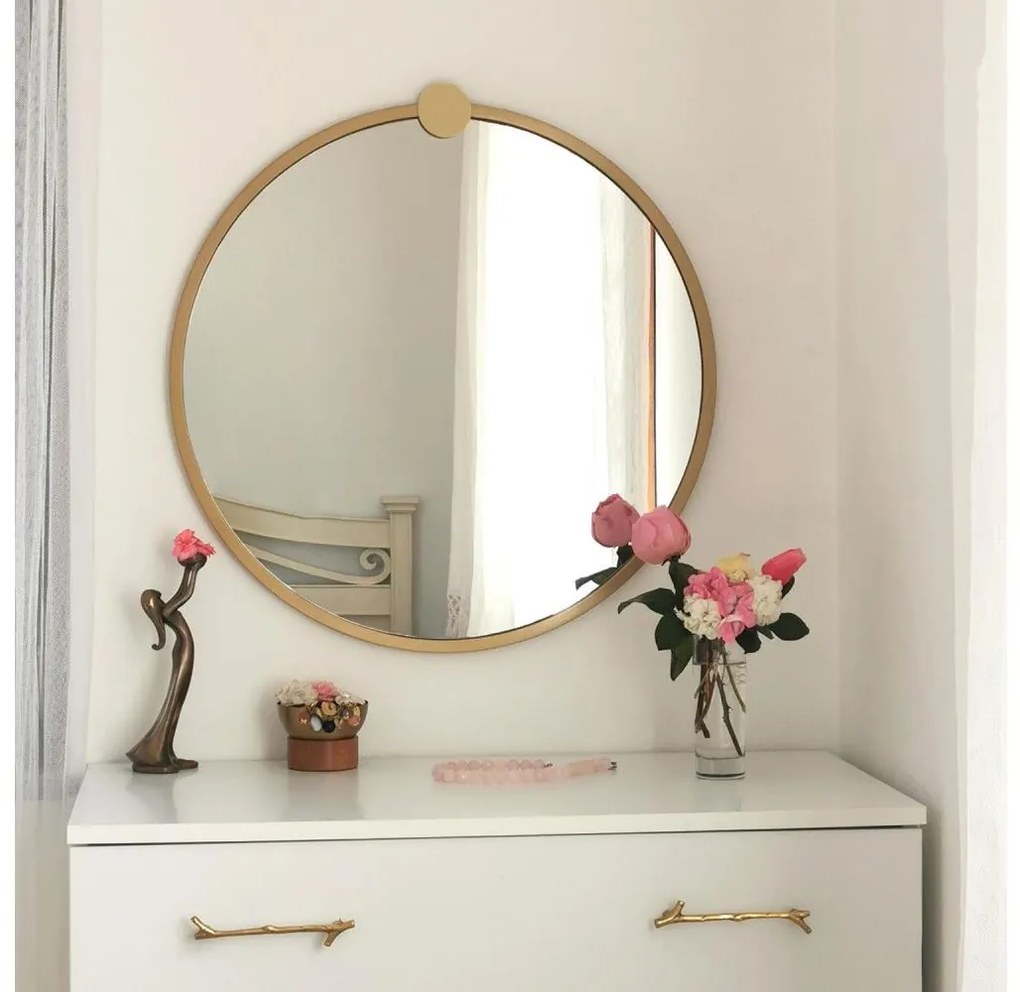Asir Nástenné zrkadlo AYNA 60 cm zlatá 552NOS2208