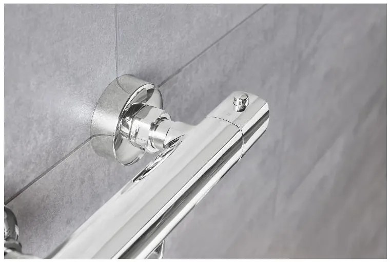 Livarno home Sprchová/Vaňová batéria s termostatom (sprchová batéria, chrómová) (100393709)