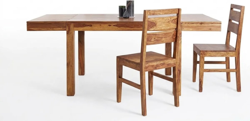 Jedálenský set - stôl z masívu rozkladací Las Palmas 120-200cm + 4 stoličky Las Palmas