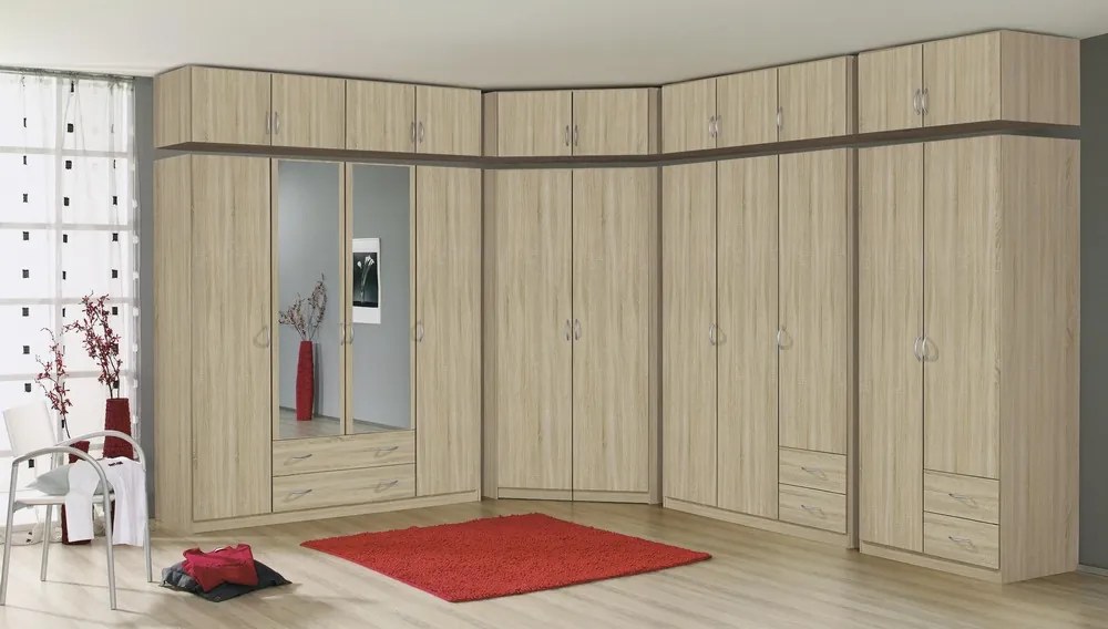 Šatníková skriňa Case, 91 cm, dub sonoma