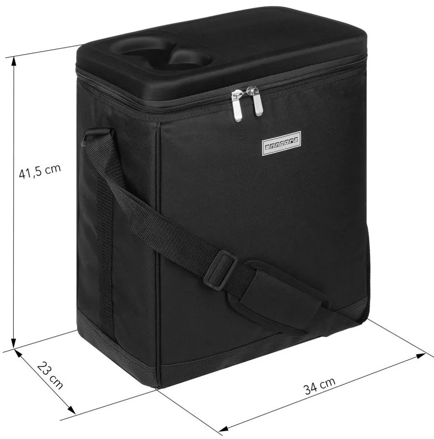 anndora Chladiaca taška 32 litrov — Čierna TW-13607-A2