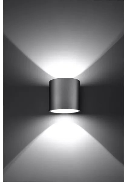 Sollux SL.0049 - Nástenné svietidlo ORBIS 1 1xG9/40W/230V šedá