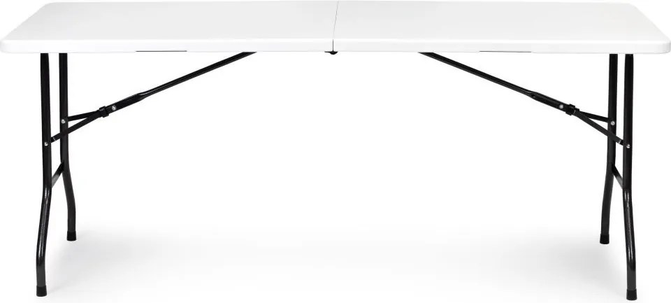 Biela sada cateringového banketového stola 180 cm + 2 lavice