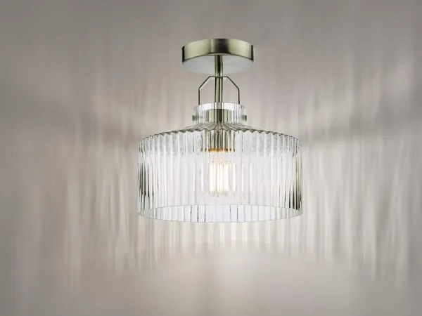 Där Lighting LEN4846 - Prisadený luster LENKA 1xE27/60W/230V matný chróm