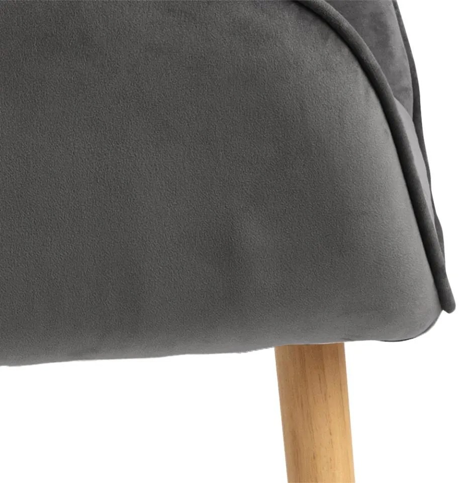 Jedálenské kreslo Brooke tmavosivé