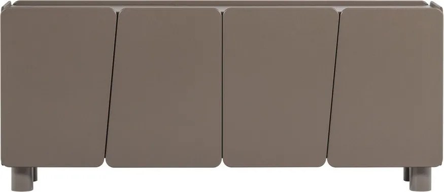 Hnedá komoda z borovicového dreva 200x85x45 cm Root – WOOOD