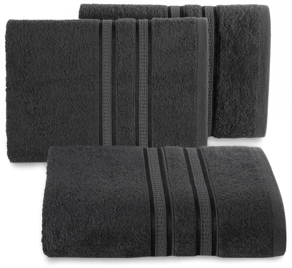 BAMBUSOVÝ UTERÁK MILA14 50X90 CM GRAFITOVÁ