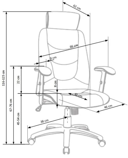 Kancelárska stolička ORVI čierna