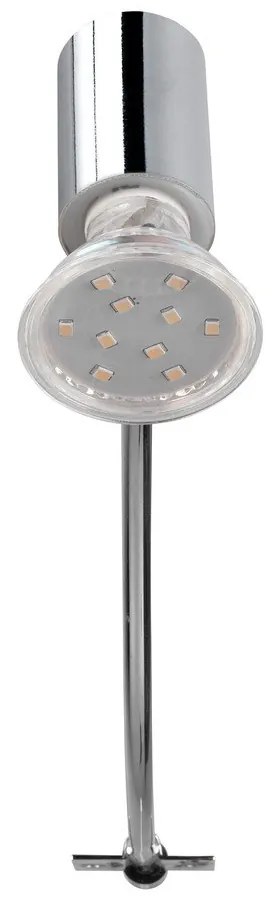 Nástenné svietidlo v lesklej striebornej farbe (dĺžka 34 cm) Giada - Trio