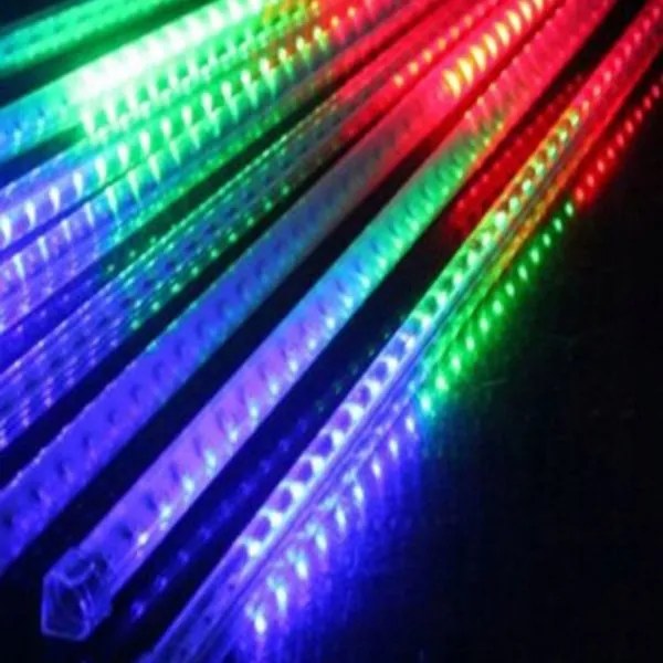 Čarovná svetla vianočný diamantový dážď farebné 288 LED