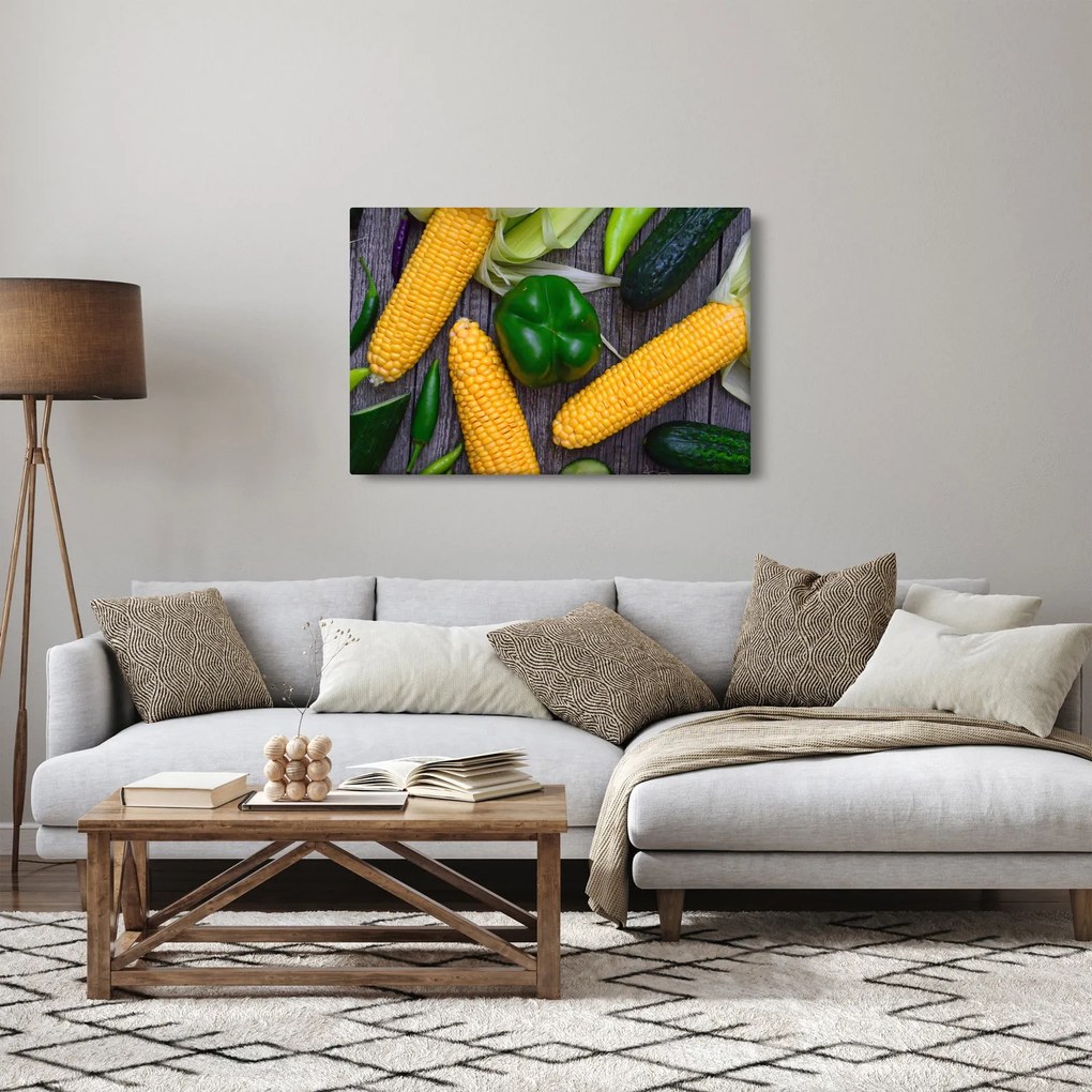 Obraz zeleniny (90x60 cm)