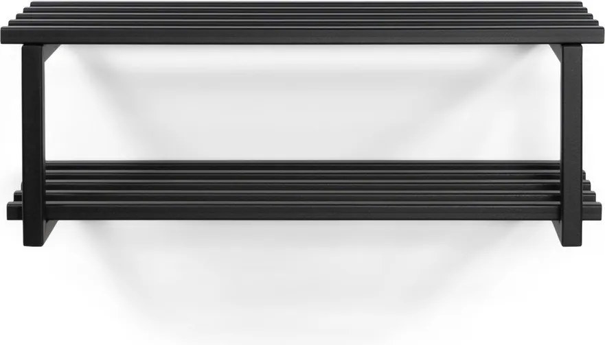 Čierna kovová závesná skrinka na topánky 71x26x34 cm Marco – Spinder Design