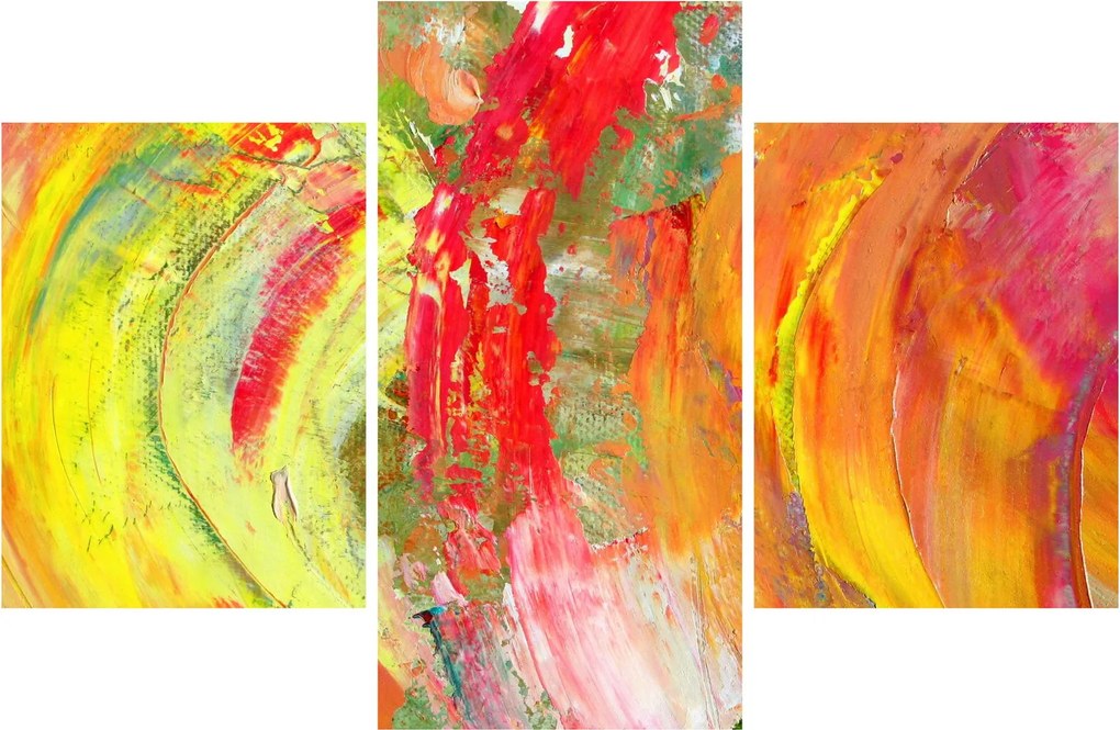 Obraz abstrakcie - maľba (90x60 cm)