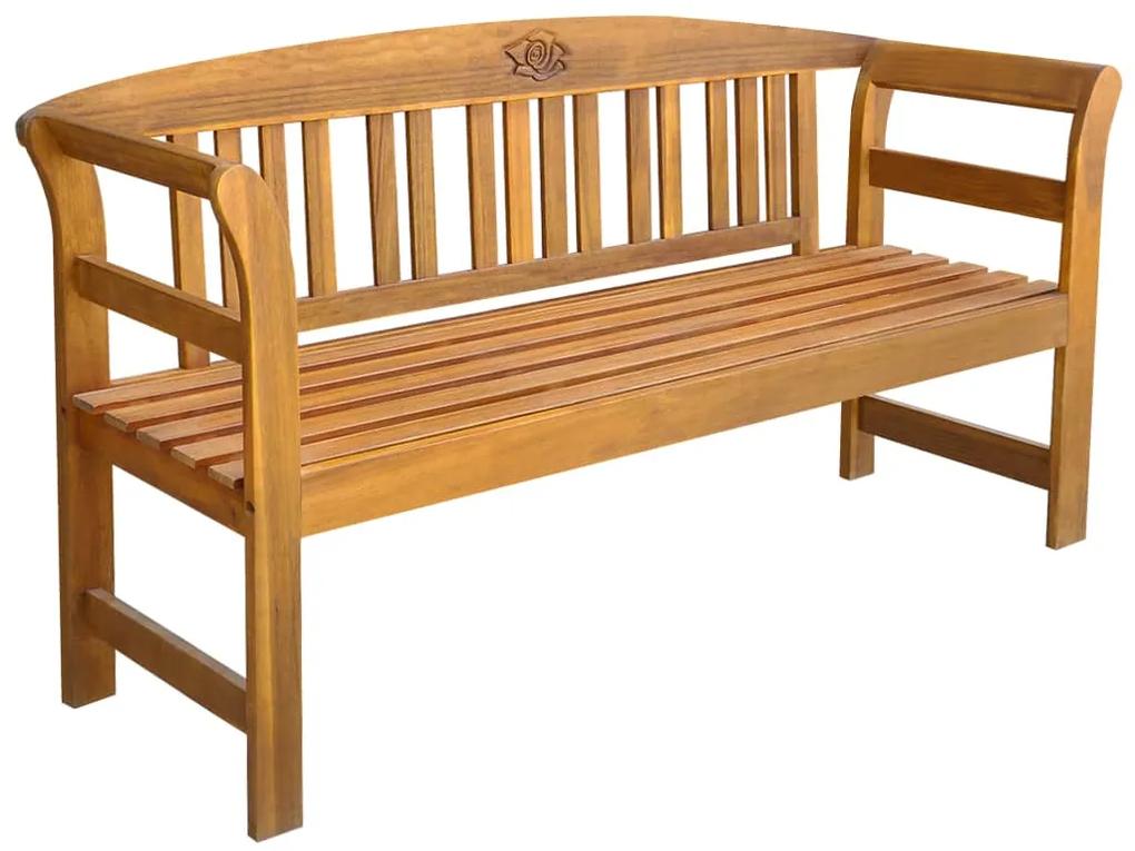 vidaXL Záhradná lavička, masívne akáciové drevo 157x45x82,5 cm